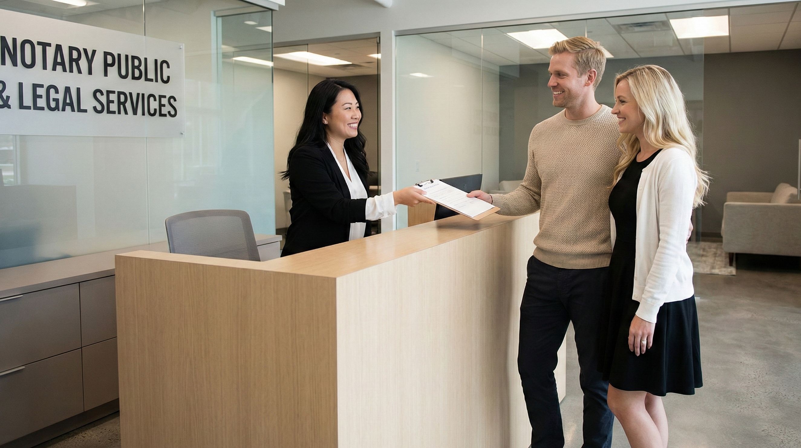 Professional services — front desk handoff in Bali